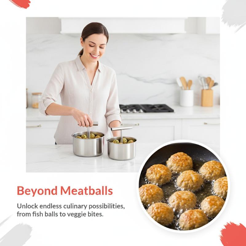 Manual Press Meatball Maker Stainless Steel Meatball Tools Meat Balls 1PC