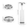 Wide Mouth Vacuum Preservation Lid Jar Vacuum Sealer Kit Canning Supplies Stainless Steel Seal Cover Jar Storage Box