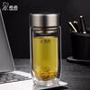 Double Wall Borosilicate Glass Portable Water Cup