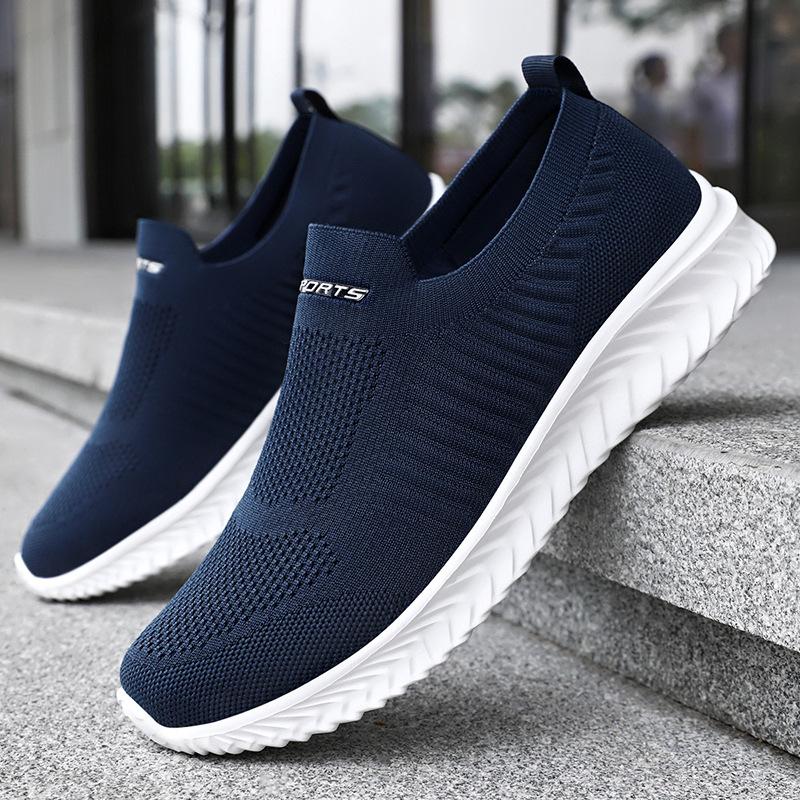 Men Vulcanize Shoes Mesh Men Shoes Lightweight Comfortable Men's Sneakers  Autumn Fashion Slip On Flats Shoes Male Loafers
