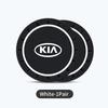 BXZE2 For KIA 2Pcs Car Coaster Water Cup Bottle Holder Mat Anti-slip Pad Rio K5 K2 Sportage Ceed Sorento Picanto Stinger Soul