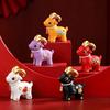 Vibrant Colors Miniature Sheep Figurine Golden Horns Zodiac Animal Statue  Culture Collectors