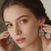 1 Par de Pendientes de Gancho Acrílico Plano 2D Coloridos con Colgante de Letra Inglesa Pendientes Colgantes Accesorios de Joyería Ligeros