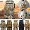 80L Camouflage Hiking Backpack Waterproof Tactical Military Assault Rucksacks