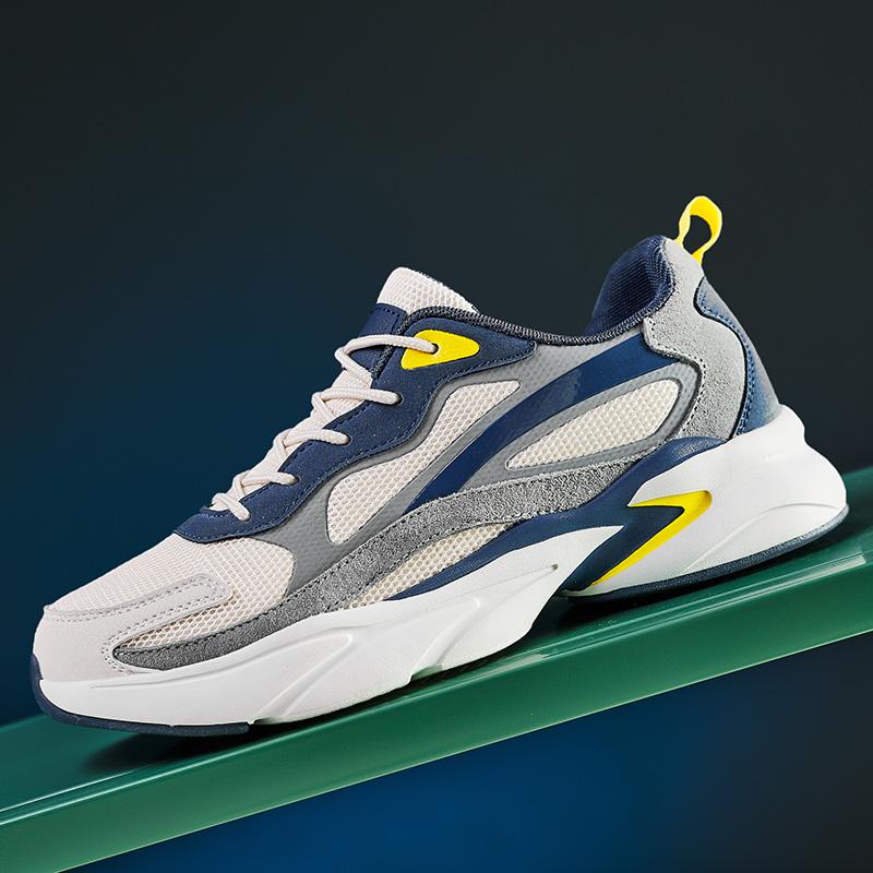 Men's Casual Shoes Shock Comfort Outdoor High Quality Increase Thick Sole Exclusive Pop Daddy Shoes Sneakers