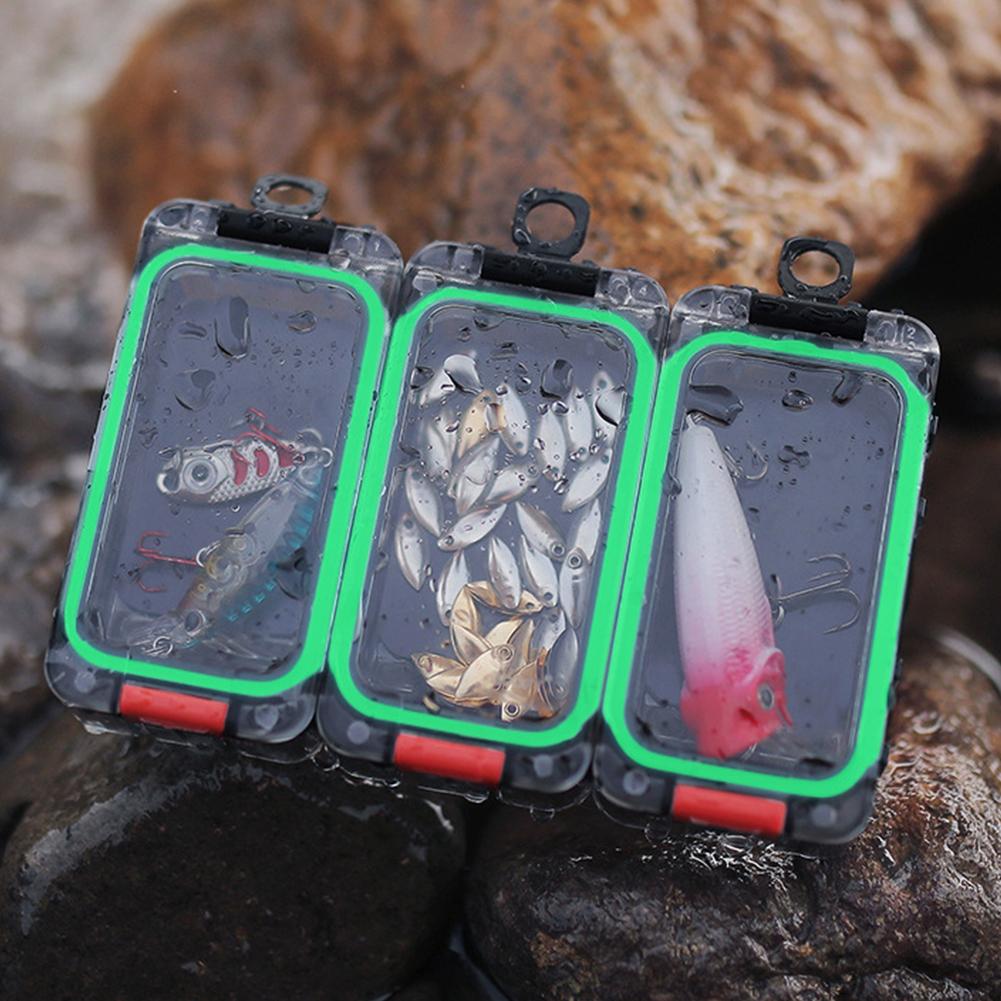 Expandable Fishing Tackle Box Fishing Tool Box with Magnetic Function Fishing Hardware Toolbox Luminous Fishing Accessories