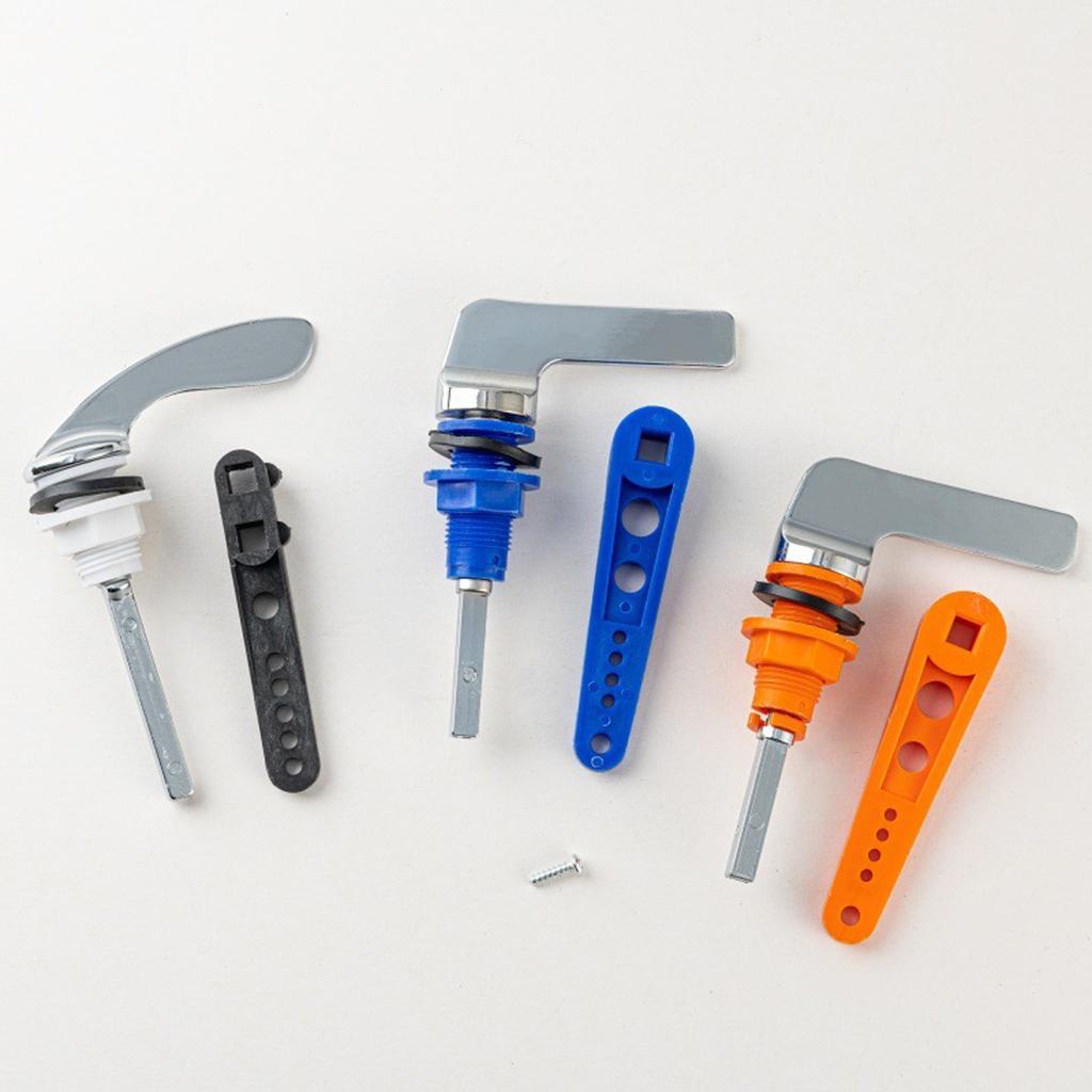 Zinc Alloy Toilet Flush Handle Toilet Handle Replacement Flush Lever Repair Replace Tank Flushers Handle Easy to Install