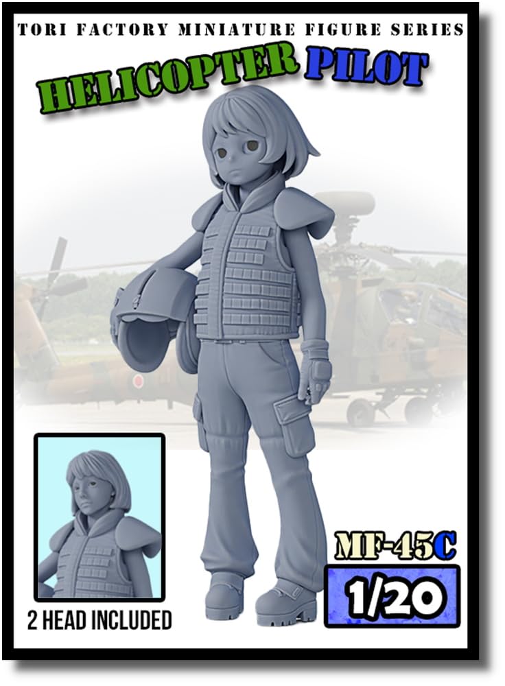 

Tori Factory Modern Female Helicopter Pilot Resin Kit 1/20 MF-45C