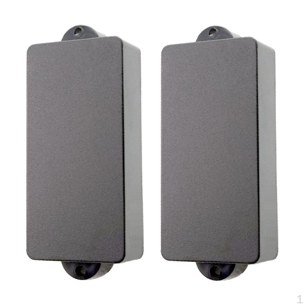 2x Replacement Closed Sealed Pickup Covers for 4 Bass String Instrument