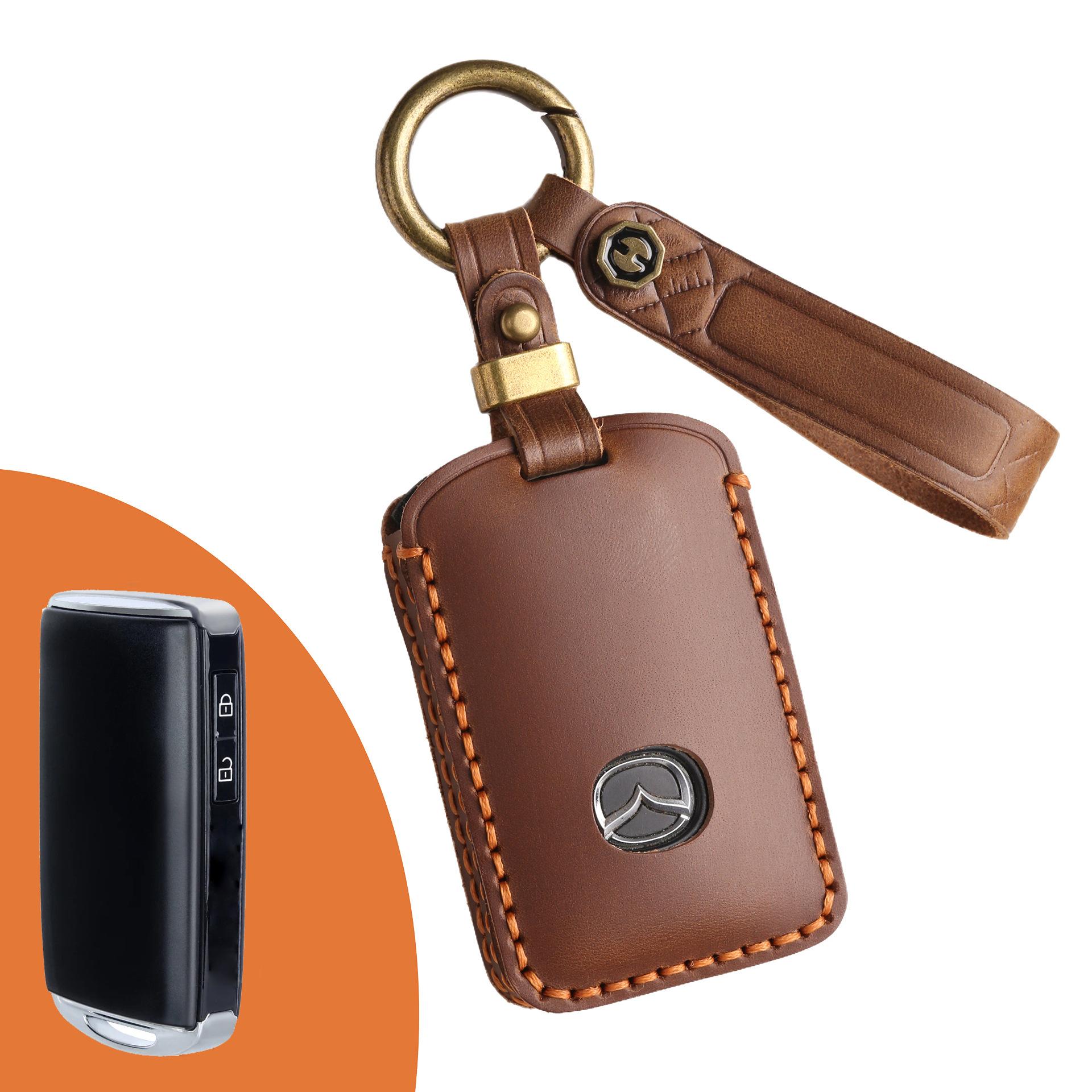 

Suitable for Mazda 3 Key Case Onxella CX4 New Artez Shell Car Leather Premium Key Bag Men