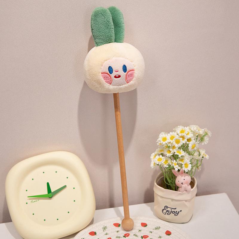 Big Mouth Animal Plush Toy Stick Cute Practical Girl Pendant Hammer Stick Doll
