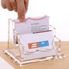 Acrylic Name Card Display Stand Elegant Organizer Storage Rack Desktop Display Holder  Reception