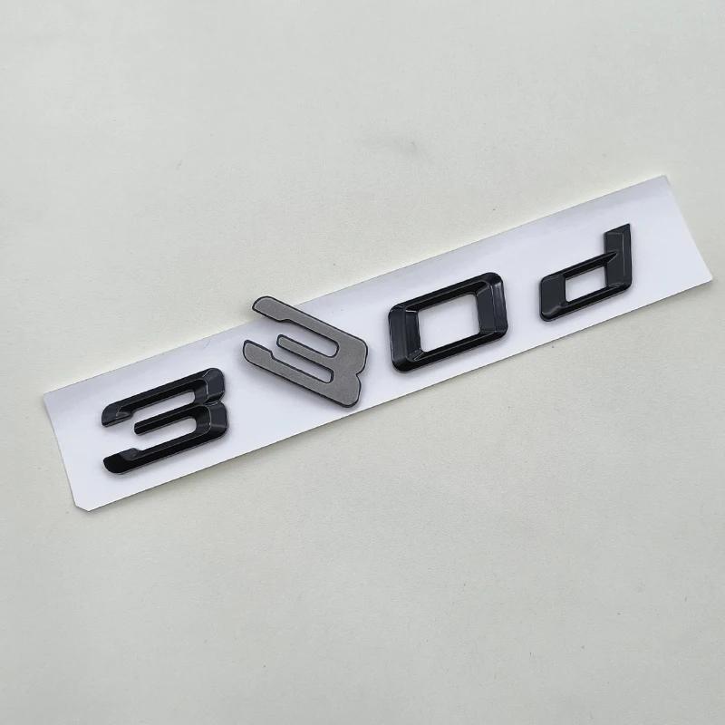 3D ABS Chrome Black Logo 320d 330d Emblem Letter Sticker Car Rear Trunk Badge for BMW E46 E92 E90 E91 F30 GT F34 F31 Accessories