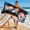 TXT Art Print Beach Towel, Large Soft Quick Dry Towel for Beach Camping Swimming