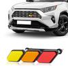 Car Front Grill Tricolor Badge Emblem Sticker Decal Easy To
