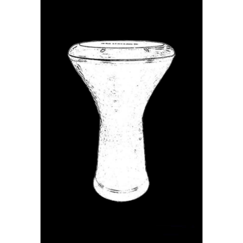 Hazara Cast Black, Colorful Embroidered, Square Enameled Inlay Percussion Dumberlek Handdrum Dumbelek Darbuka