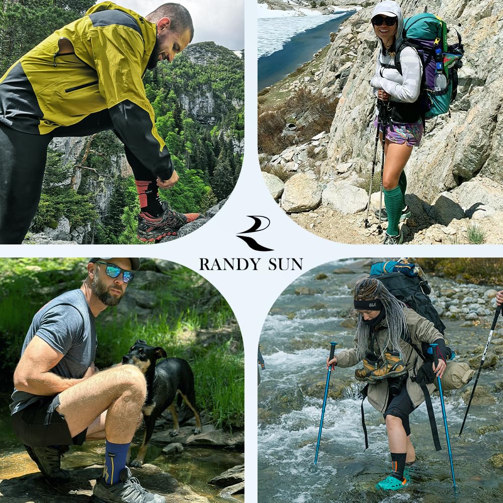 RANDY SUN Waterproof Fully Perfect for SGS Highly Temperature Cold and Odor Perfect for Outdoor Mountain and Sports Socks Socks, Waterproof, Fishing,