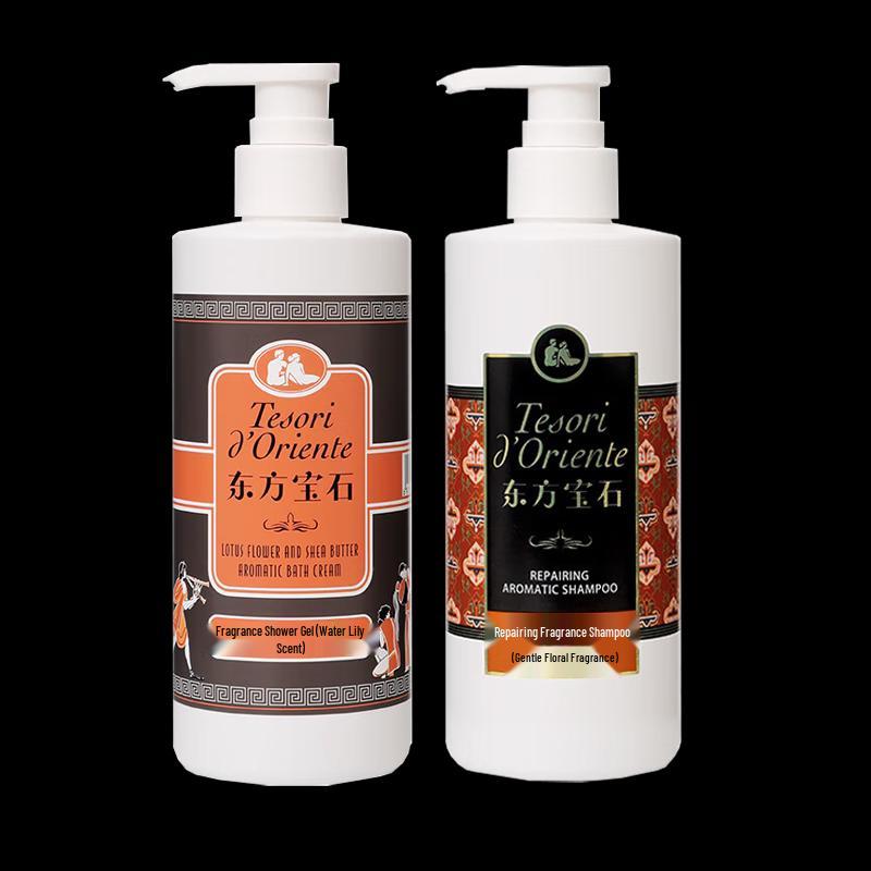 

Tesori d Oriente Water Lily Shower Milk & Tender Flower Shampoo Set
