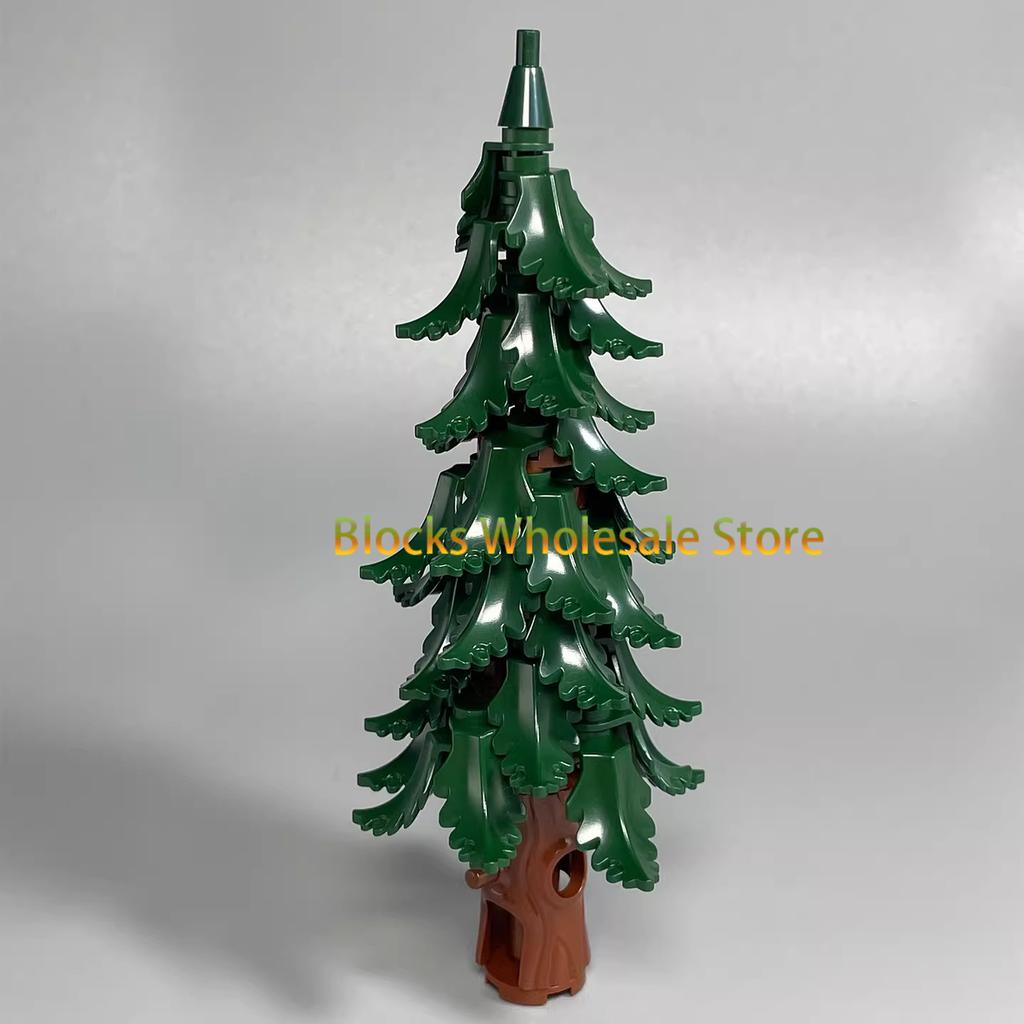 MOC Christmas Gift Present Assembly Toy Small Particle Building Block Set Christmas Tree Fir Tree Scene Desktop Ornament