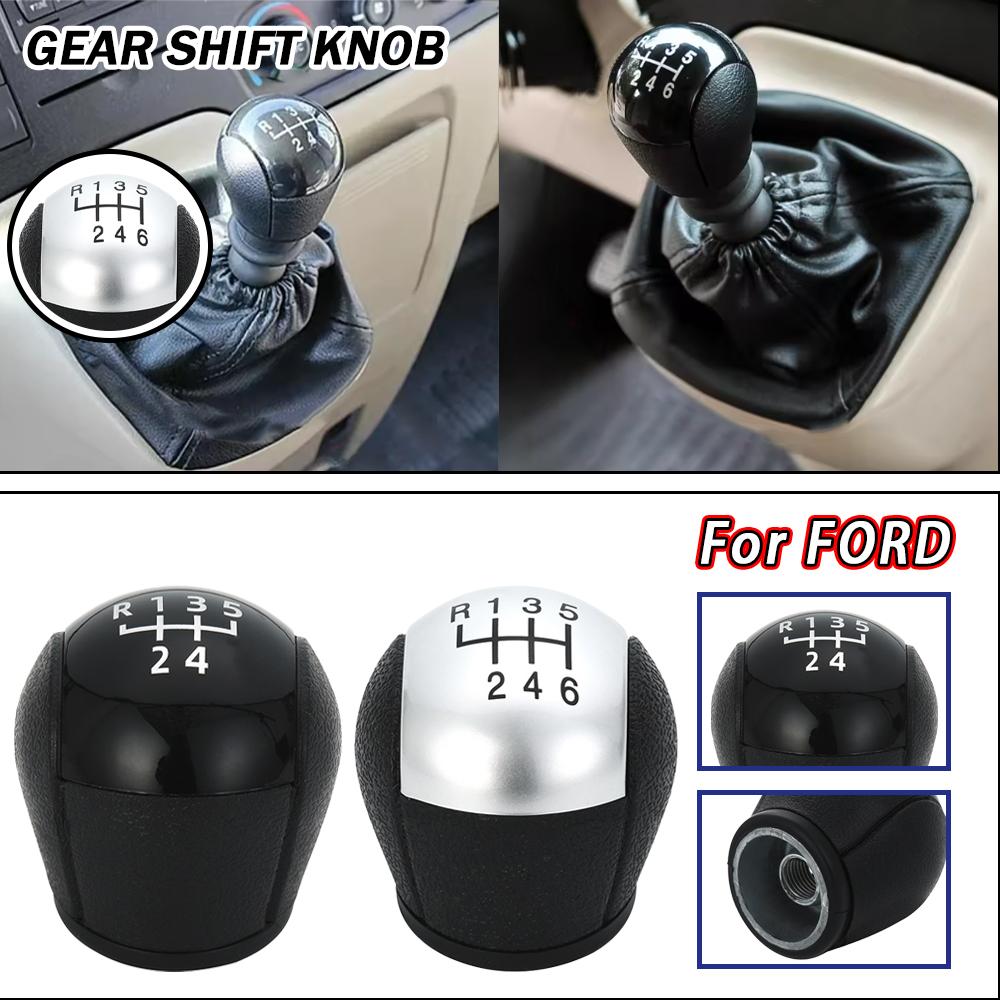 New Product 5/6 Speed Manual For Ford Transit Van MK7 (2006-2014) Automotive Interior Gear Stick Shift Knob Lever Black Sliver