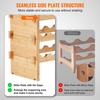 36 Bottle Stackable Modular Wine Rack Bamboo Wood Display Shelf 4-Tier