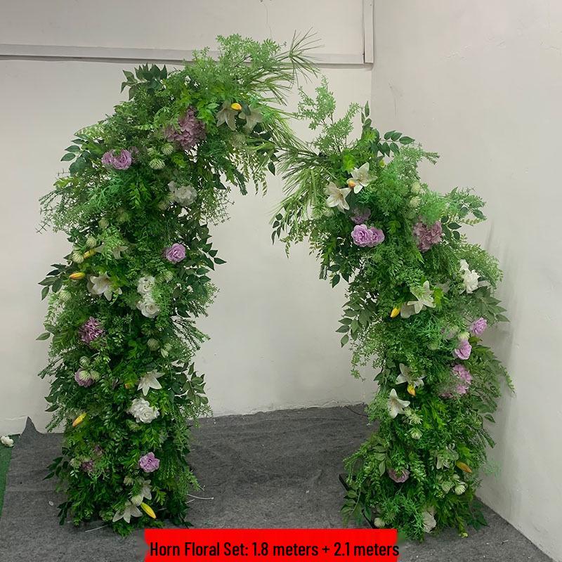 Mori-Style Floral Arch: Silk Flowers & Greenery for Weddings, Proposals, Birthdays, Window Displays & Photo Arrangements
