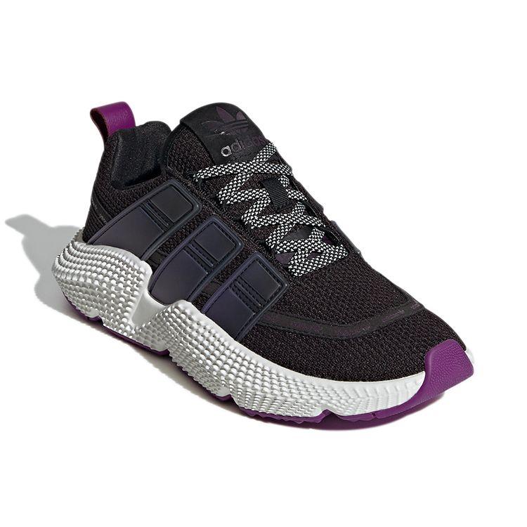 Adidas Originals Prophere V2 Fabric Color Block Sports Cushioning Low Top Lifestyle Shoes Women Sneakers Black Purple FW5361