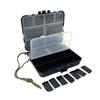 2Pcs Fishing Lures Hooks Storage Container Double Side Fishing Accessory Case Fishing Tackle Storage Box with Divider