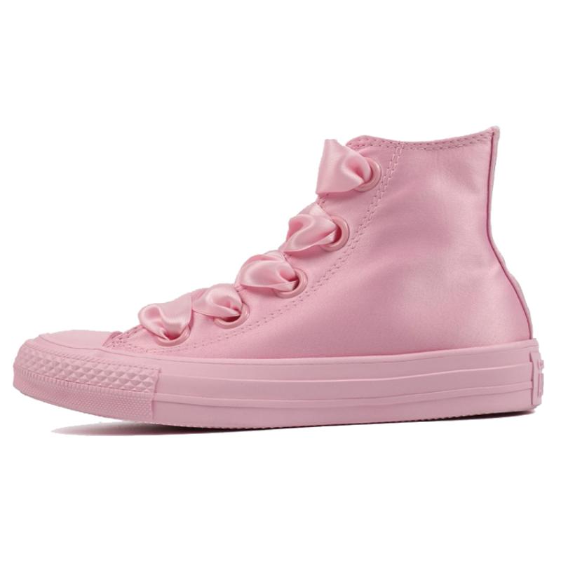 Converse Chuck Taylor All Star Big Eyelet Hi Canvas Shoes Women's Pink