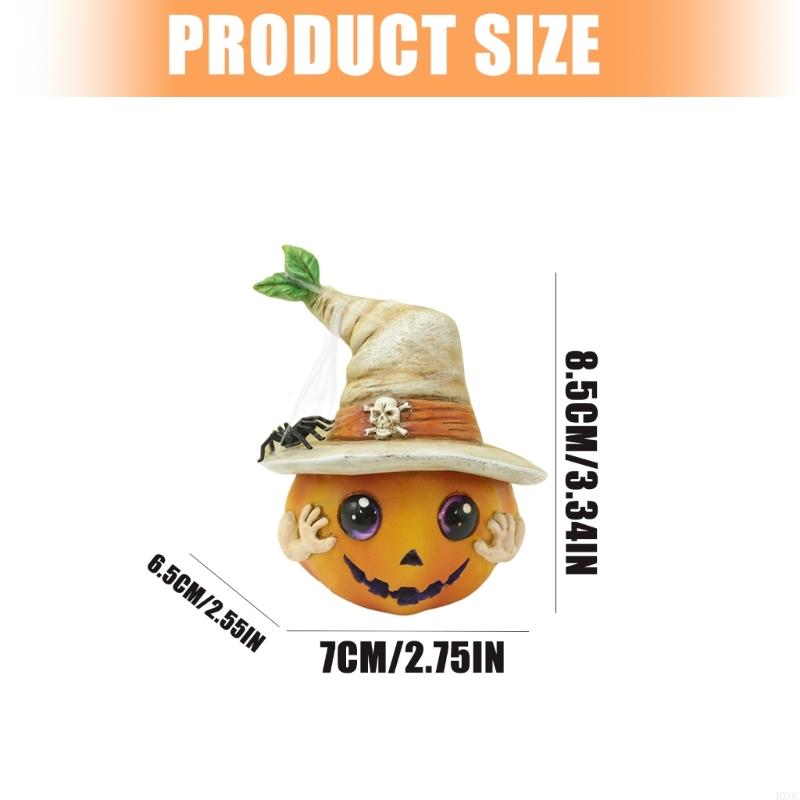 Halloween Pumpkin Decorations Halloween Pumpkin Figurines for Outdoor Indoor Home Table Decors Funny Pumpkin Ornament HX6C