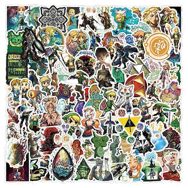 120 Pcs Zelda Kingdom Tears Doodle Waterproof Stickers