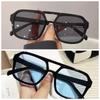 2 PC New Fashion Korean  Sunglasses Personality Hollow Out Trend Men and Women Sunglasses Net Red with Sunglasses