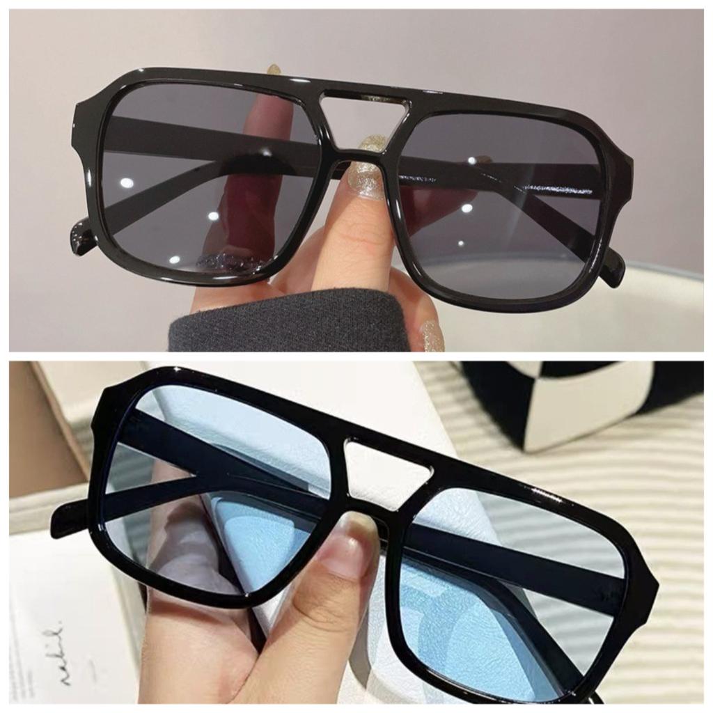 2 PC New Fashion Korean  Sunglasses Personality Hollow Out Trend Men and Women Sunglasses Net Red with Sunglasses