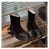British Style Thick Heel Autumn and Winter Versatile Fashion Thin Boots 2025 Medium Elastic Heel New Boots Medium Boots Women's Boots Thick Sole