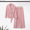 ZANZEA Women Long Sleeve Casual Blazer and Pants Two Piece Suit Sets