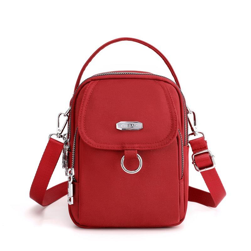 Female Oxford Cloth Multi Pocket Crossbody Bag