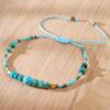 Ximang Turquoise Stone Charms 2026 Handmade Fashion Jewelry Golden Heimatite Bangle Glass Beaded Gemstone Bracelets for Women