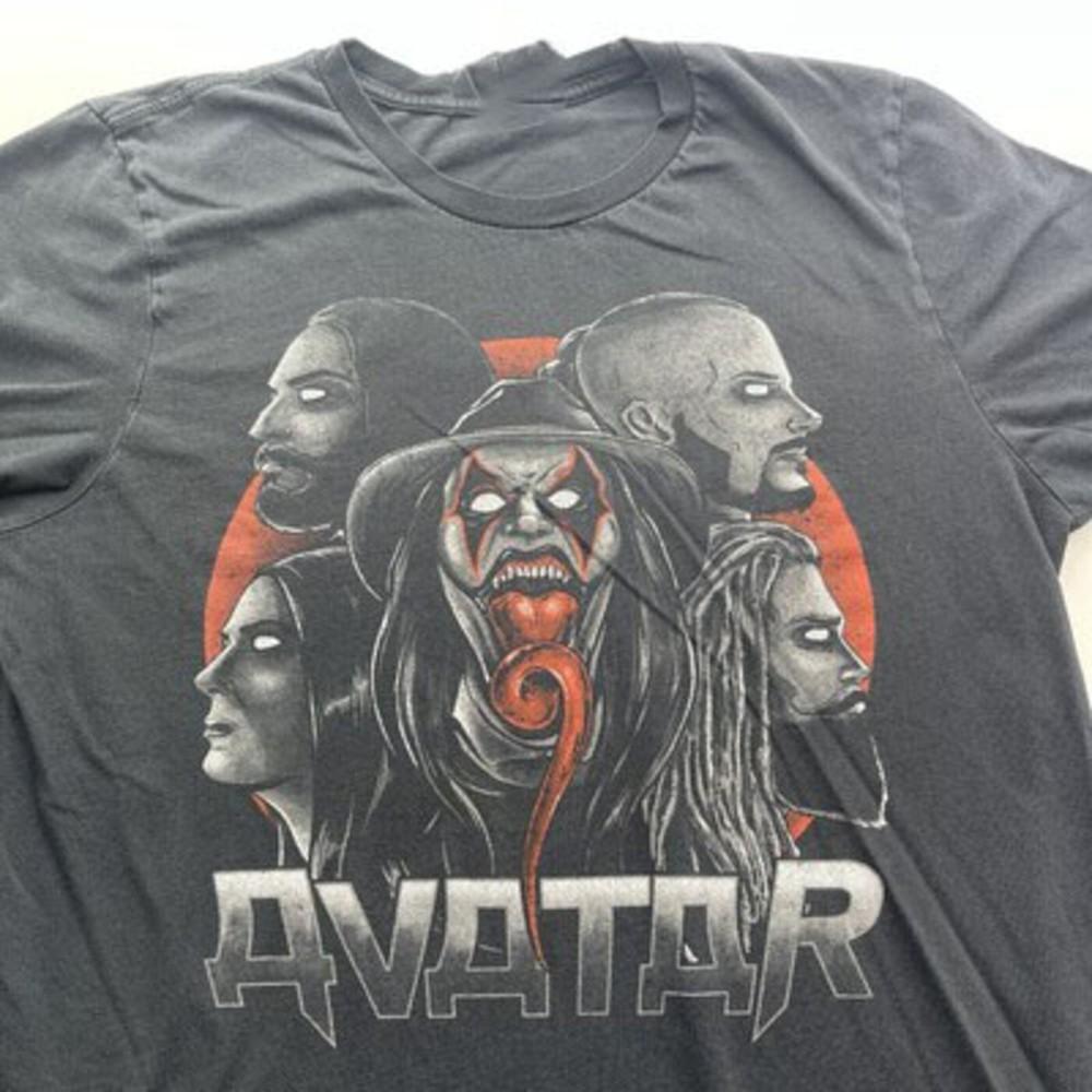 T-shirt Noir Coton Vtg Avatar Band Unisexe Concert S à 5XL TR055 T-shirt Unisexe