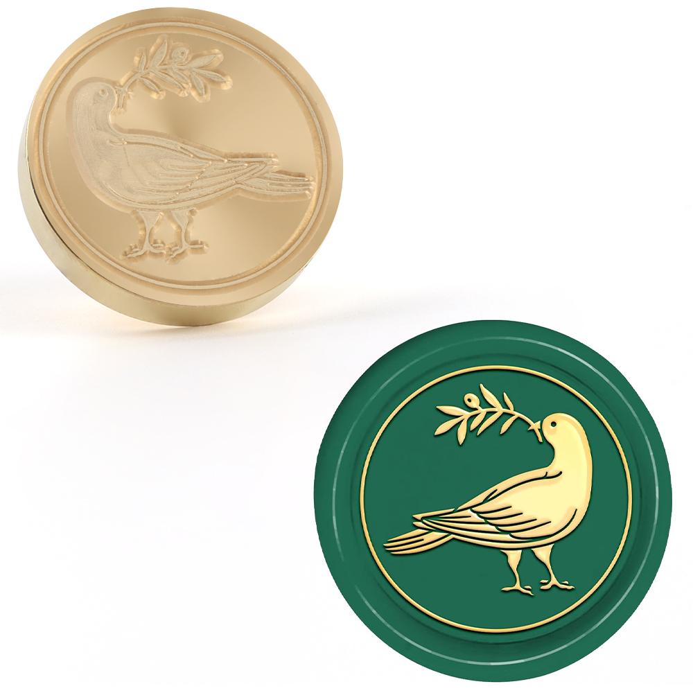 Birds Series Wax Seal Stamp Pigeon, Eagle, Owl, Crow Vintage Wax Seal Stamp Brass Heads for Wedding Envelope, Invitation Decorat