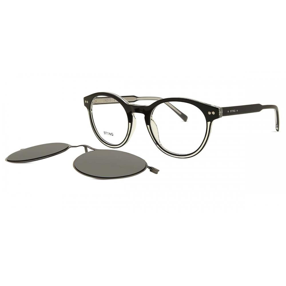 Sting Ust452 With Clip On 09w1 Unisex Eyeglasses