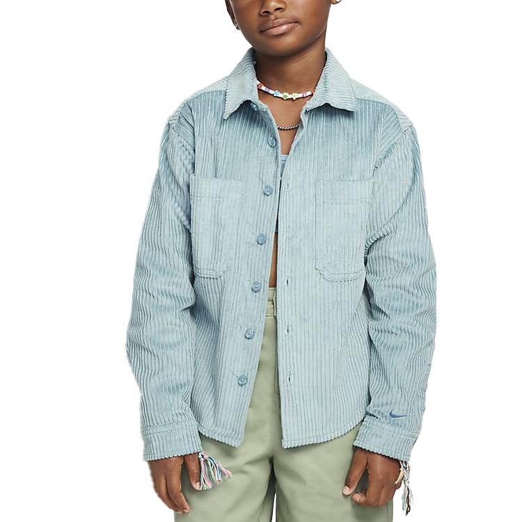 Nike Kids  Top Denim Blue Green/Aegean Sea Storm Blue Kids  FZ5388-464 L