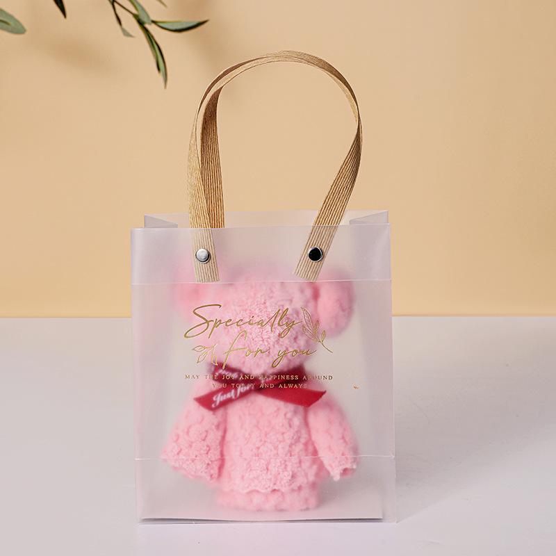 Coral Fleece Bear Towel Gift Box for Weddings and Promotions