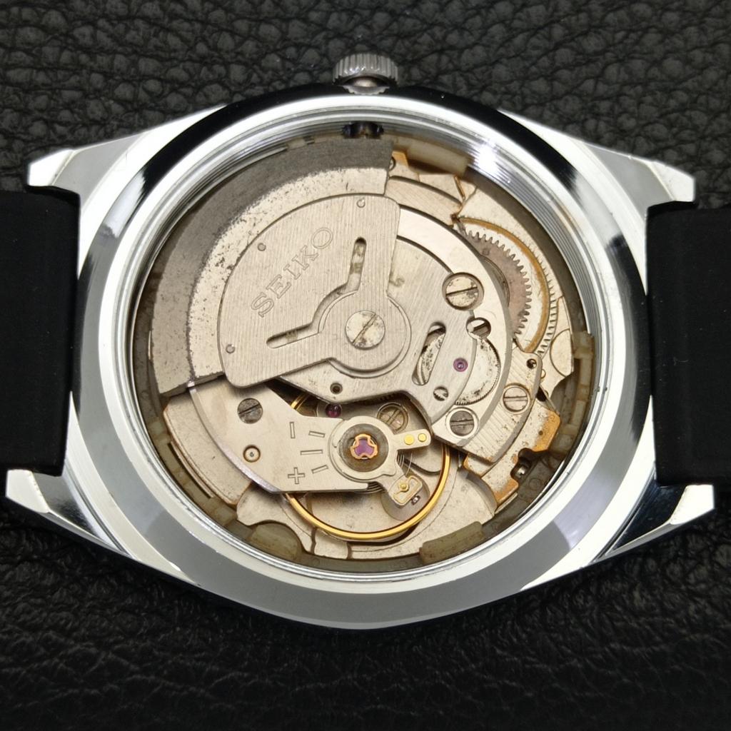 AUTOMATIC VINTAGE REFURBISHED SEIKO 5 6309A JAPAN MENS BLACK WATCH A441306-5 Sk-a441306