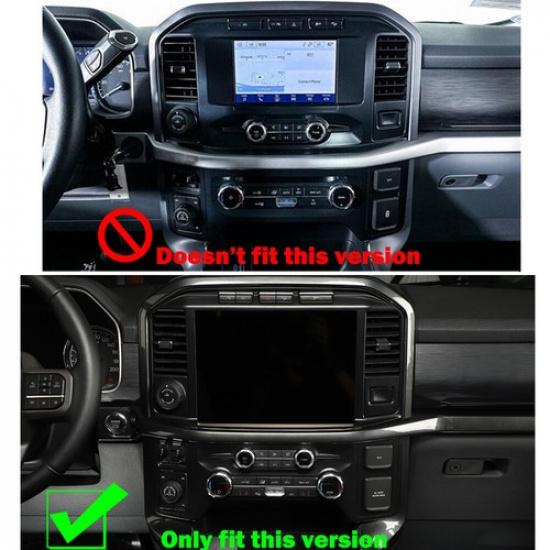 Carbon Fiber Central Control Air Conditioner Switch Cover Trim For Ford F150 21+