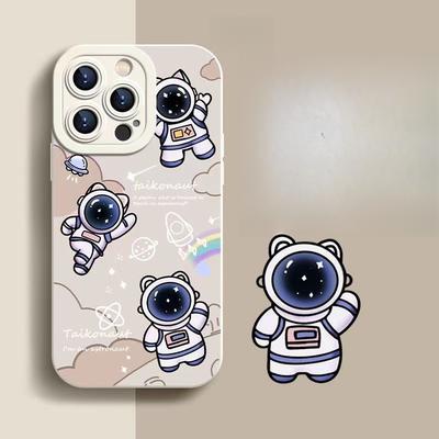 The Starry Sky Astronaut Is Suitable for The 15promax Personalized 14pro Apple Phone Case 16plus Anti-drop 13 Creative 12