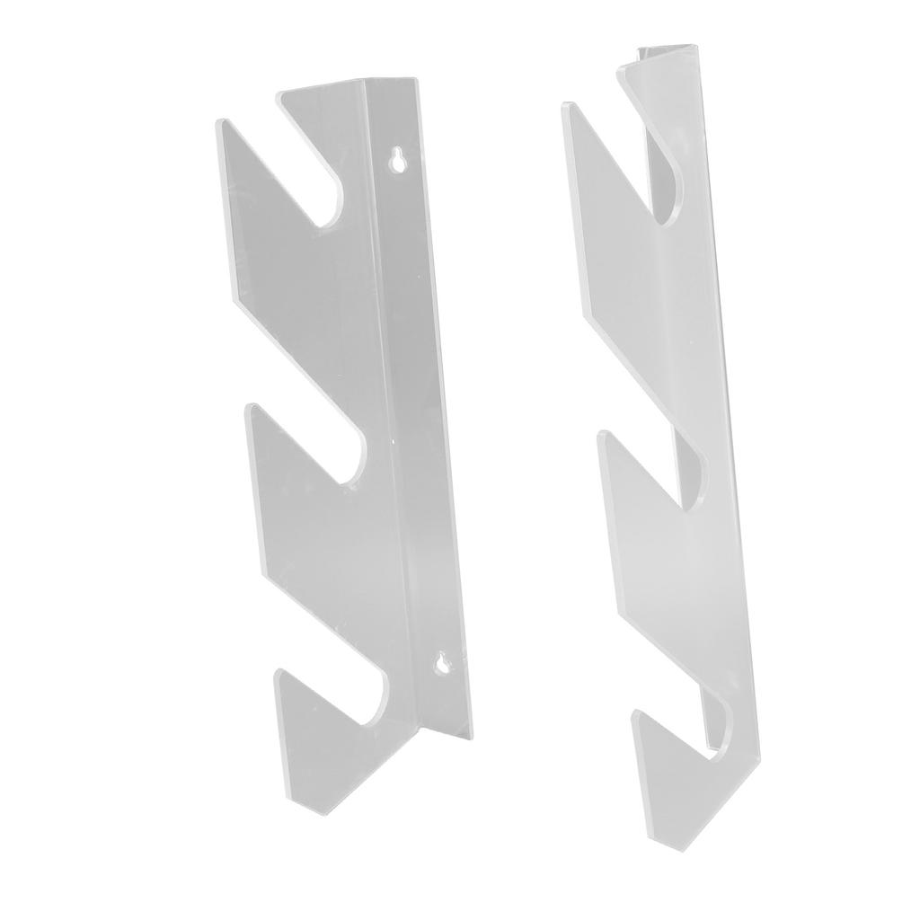 Skateboard Wall Mount Display Rack Acrylic 3 Tier Horizontal Skateboard Wall Display Hanger for Longboards Snowboards