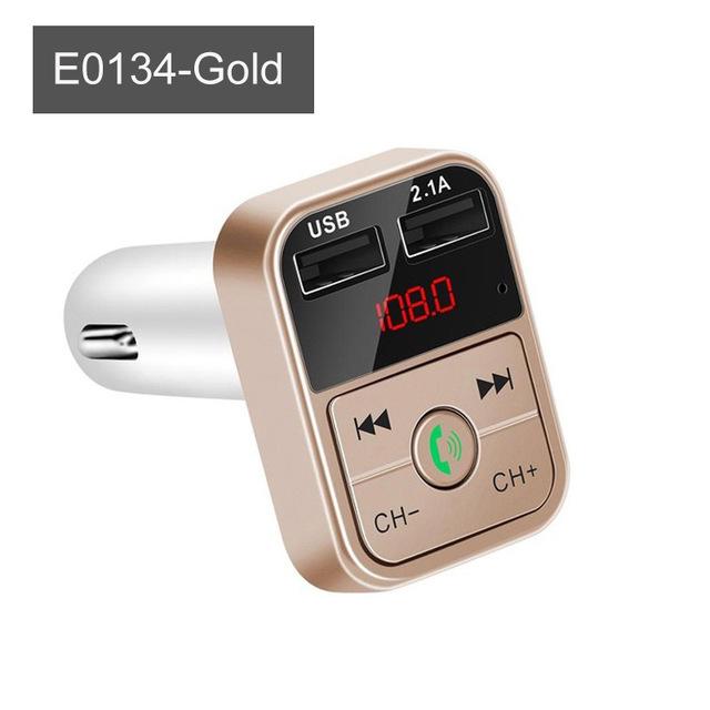 Auto Bluetooth 5,0 FM Transmitter Drahtlose Freihändige Audio Empfänger Auto MP3 Player 2,1 EIN Dual USB Schnelle Ladegerät Auto Zubehör