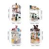 Elegant Makeup Storage Rack 360 Rotating Organizer with Multiple Layers for Cosmetics Beauty Products Display Stand