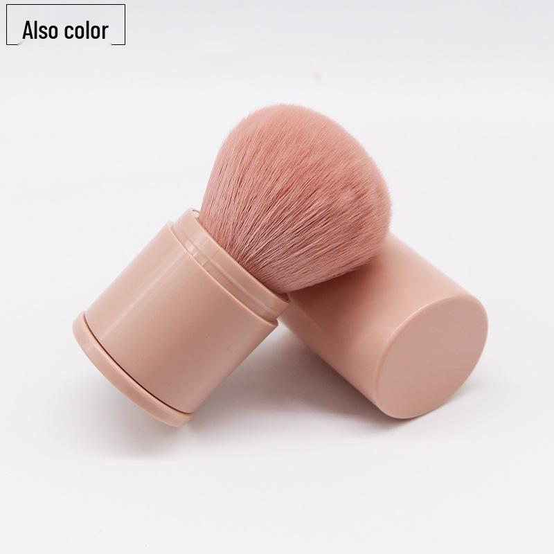 Portable Retractable Makeup Brush with Lid - Large Powder Blush Brush