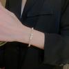 Korean Zircon Letter Buckle Bracelet: Elegant, High-End, Light Luxury Fashion